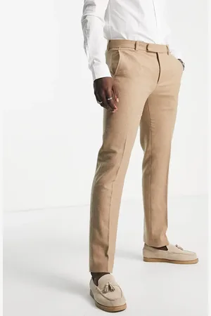 Harry Brown Wedding tweed suit trousers in beige
