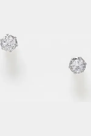 LOST SOULS 6mm crystal stud earrings in stainless steel