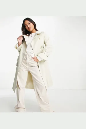 Unique21 Petite Puffed sleeve longline trench coat