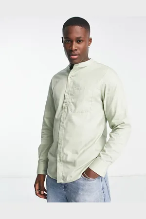 Harry Brown Linen overshirt in sage