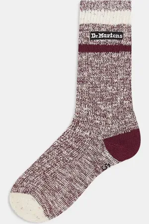 Dr. Martens Unisex marl socks in red