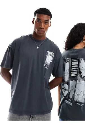 ASOS Unisex oversized Pokemon license tee with Gengar graphic prints in washed