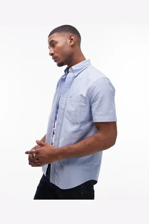 Tommy Hilfiger Heritage oxford short sleeve shirt in pale