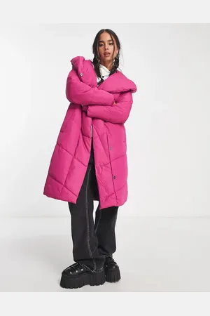 Noisy May Longline padded coat with hood in