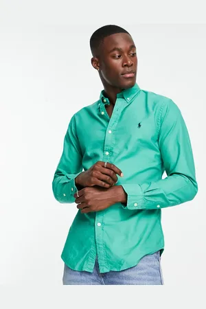 Ralph Lauren Slim fit garment dyed oxford shirt slim fit in mid