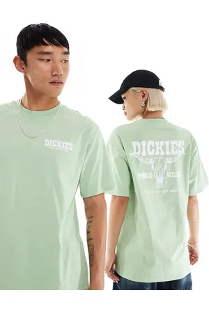 Dickies Western short sleeve back print t-shirt in light - exclusive to asos