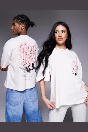 ASOS Disney unisex oversized t-shirt with Mickey Mouse prints in
