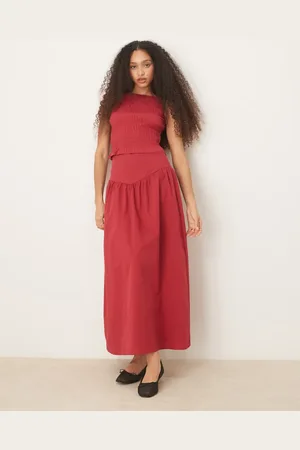 Glamorous Drop waist maxi skirt in deep co-ord