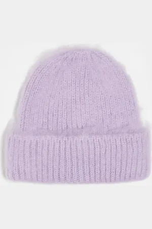 COLLUSION Brushed beanie in lilac