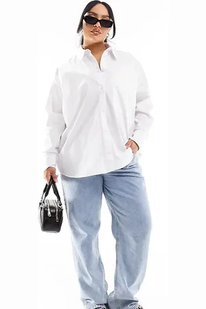 River Island Poplin shirt in white