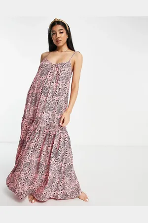 Influence Maxi beach dress in print