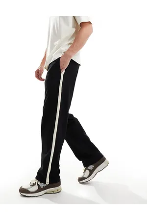 ASOS Wide leg joggers with side taping in