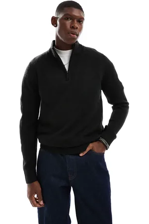 Brave Soul Half zip jumper in