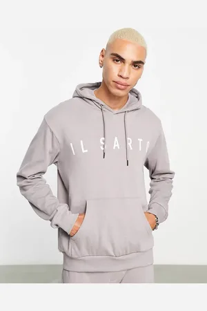 Il Sarto Logo slim fit hoodie co-ord in grey