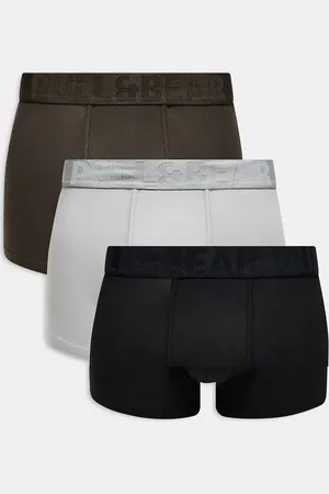 Pull&Bear 3 pack boxers in black and taupe