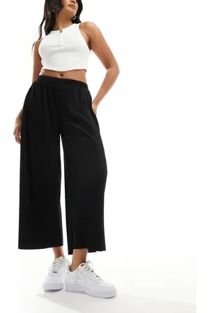 ASOS Plisse wide trouser culottes in