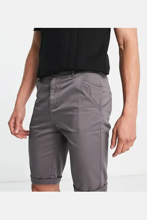 Le Breve Tall chino shorts in charcoal