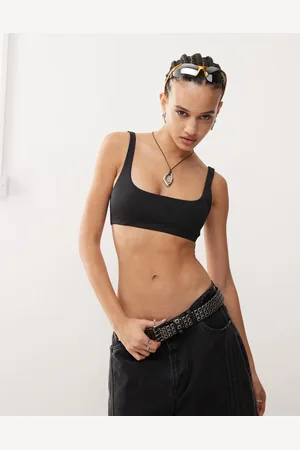 Weekday Sand scoop neck bikini top in