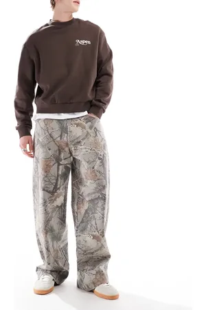Hollister Super baggy carpenter jeans in camo