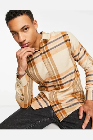 Le Breve Check shirt in stone
