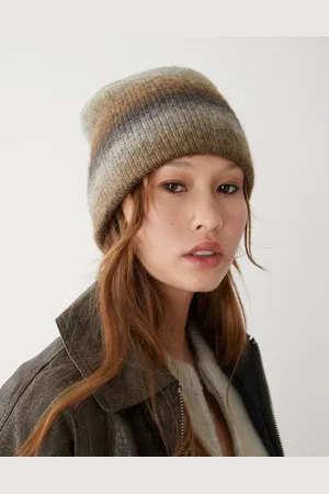 Weekday Wool & alpaca blend fluffy yarn ombre beanie in