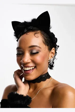 ASOS Headband with cat ears with faux fur in