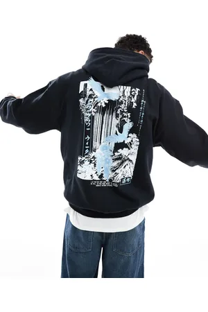 ASOS Oversized hoodie with prints in