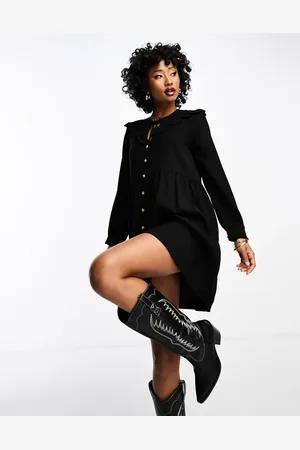 Whistles Tiered mini dress with frill detail and pockets in