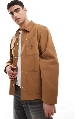 Carhartt Faux suede pocket jacket in