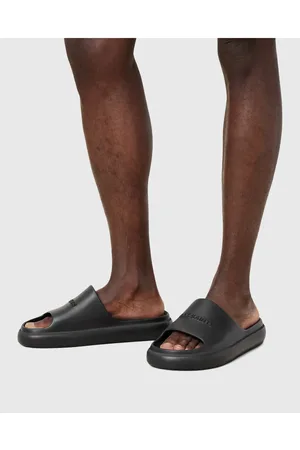 AllSaints Dune rubber sliders in