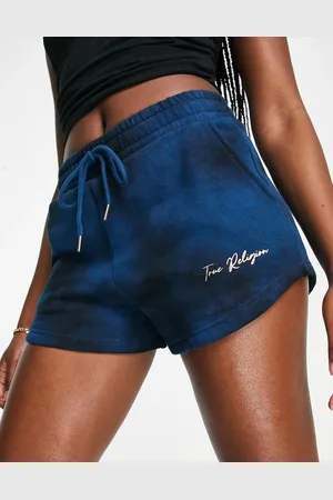 True Religion Foil logo fleece short in poseidon