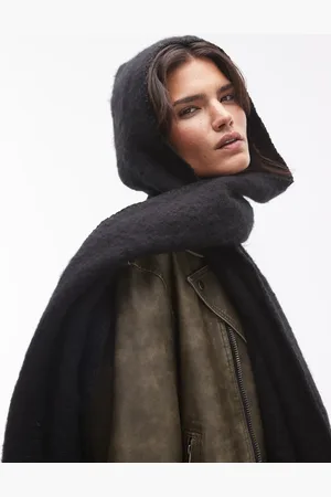 Topshop Saint hooded blanket scarf in