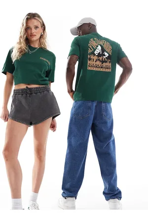 Napapijri Niu mountain backprint t-shirt in