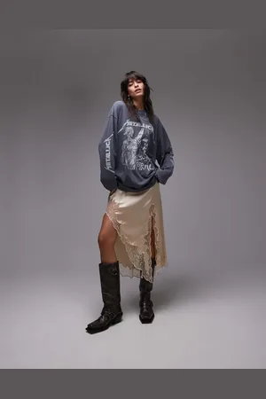 Topshop License graphic Metallica long sleeve skater in