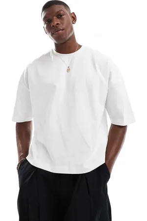 ASOS Heavyweight oversized boxy t-shirt with dropped shoulder in 240gsm in