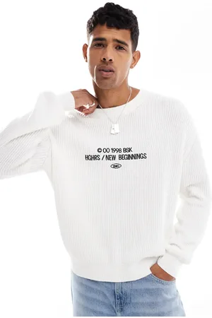 Bershka HGHRS sweatshirt in white