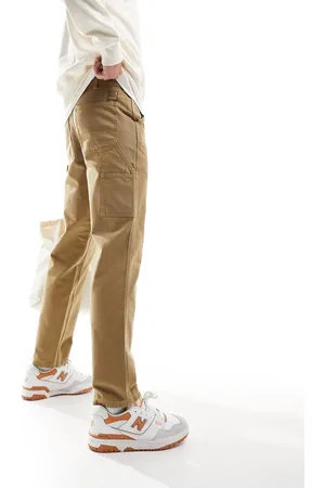 JACK & JONES Loose fit carpenter trousers in beige