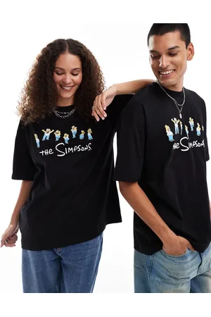 ASOS Unisex oversized license t-shirt with The Simpsons print and embroidery in