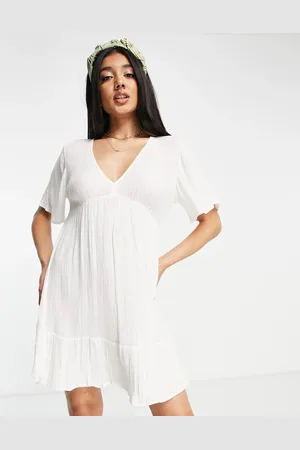 Influence V neck beach dress in