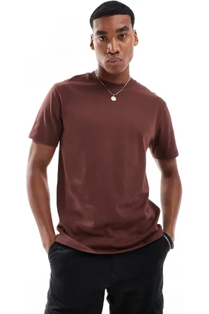 ASOS Heavyweight crew neck t-shirt 240gsm in dark