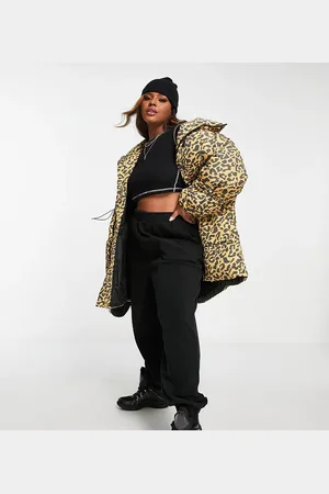 Sixth June Oversized longline puffer jacket with toggle waist
