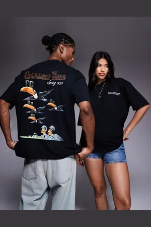 ASOS Unisex oversized t-shirt with Guinness prints in