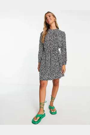 Whistles Swirl print belted mini in