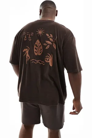 ASOS Oversized t-shirt in towelling with abstract back embroidery