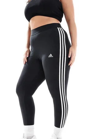 adidas Adidas Sportswear Plus Essential leggings with three stripes in