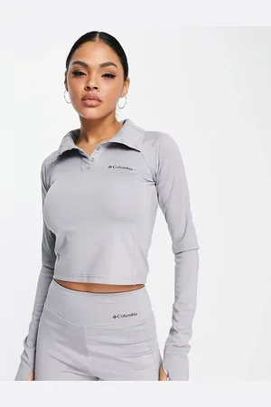 Columbia Training CSC Sculpt cropped long sleeve top in Exclusive at ASOS