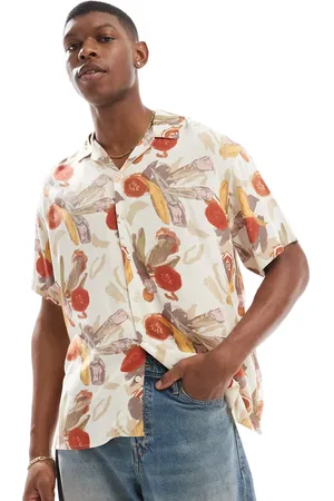 JACK & JONES Revere collar shirt in fruit print