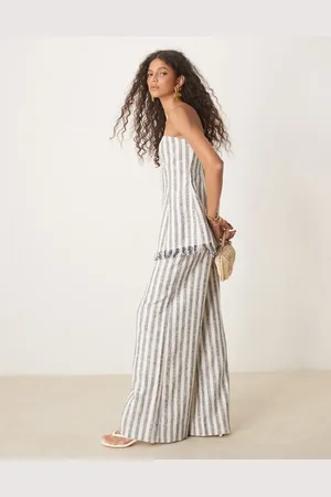 ASOS Tailored boucle trousers co-ord in stripe