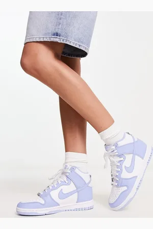 Nike Dunk high trainers in and aluminum blue