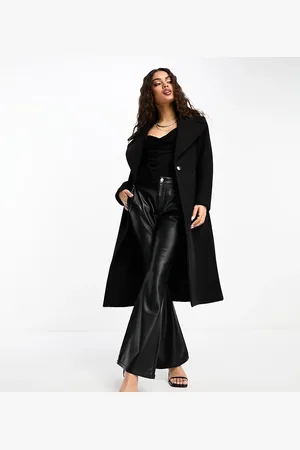 Forever New Formal wrap coat with tie belt in
